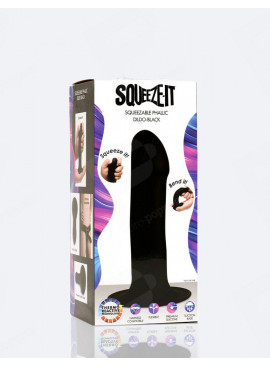 Flexibler Dildo Squeeze It Schwarz mit packaging