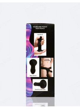 Flexibler Dildo Squeeze It Schwarz packaging details