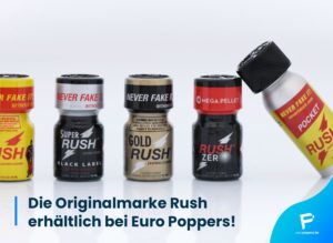 Read more about the article Die Originalmarke Rush erhältlich bei Euro Poppers!